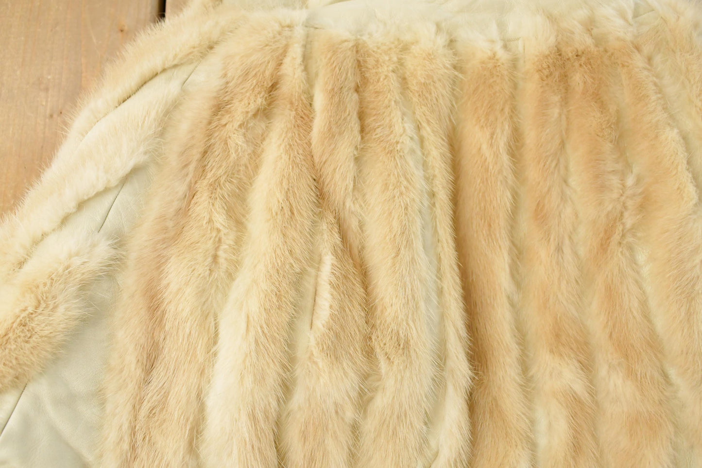 Vintage 1970s Kay Anos Fur Leather Jacket Women's Large