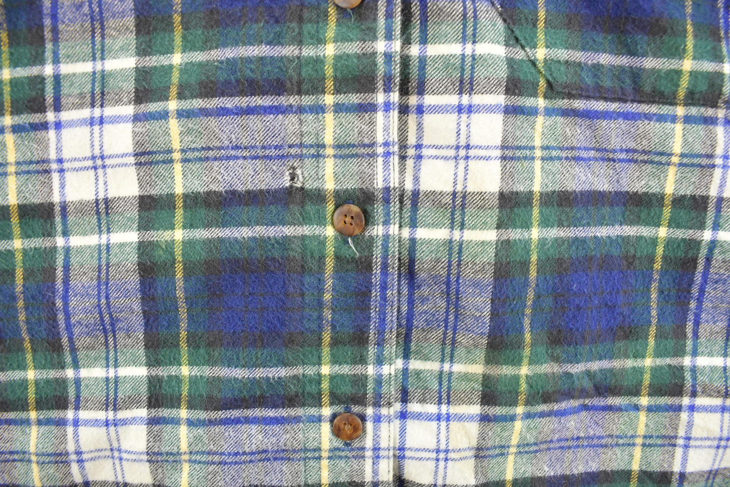 Vintage 1990s Hazel Creek Plaid Flannel Button Up Shirt Women's L