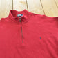 Vintage 1990s Polo Ralph Lauren Pullover Quarter Zip Sweatshirt Men's XL