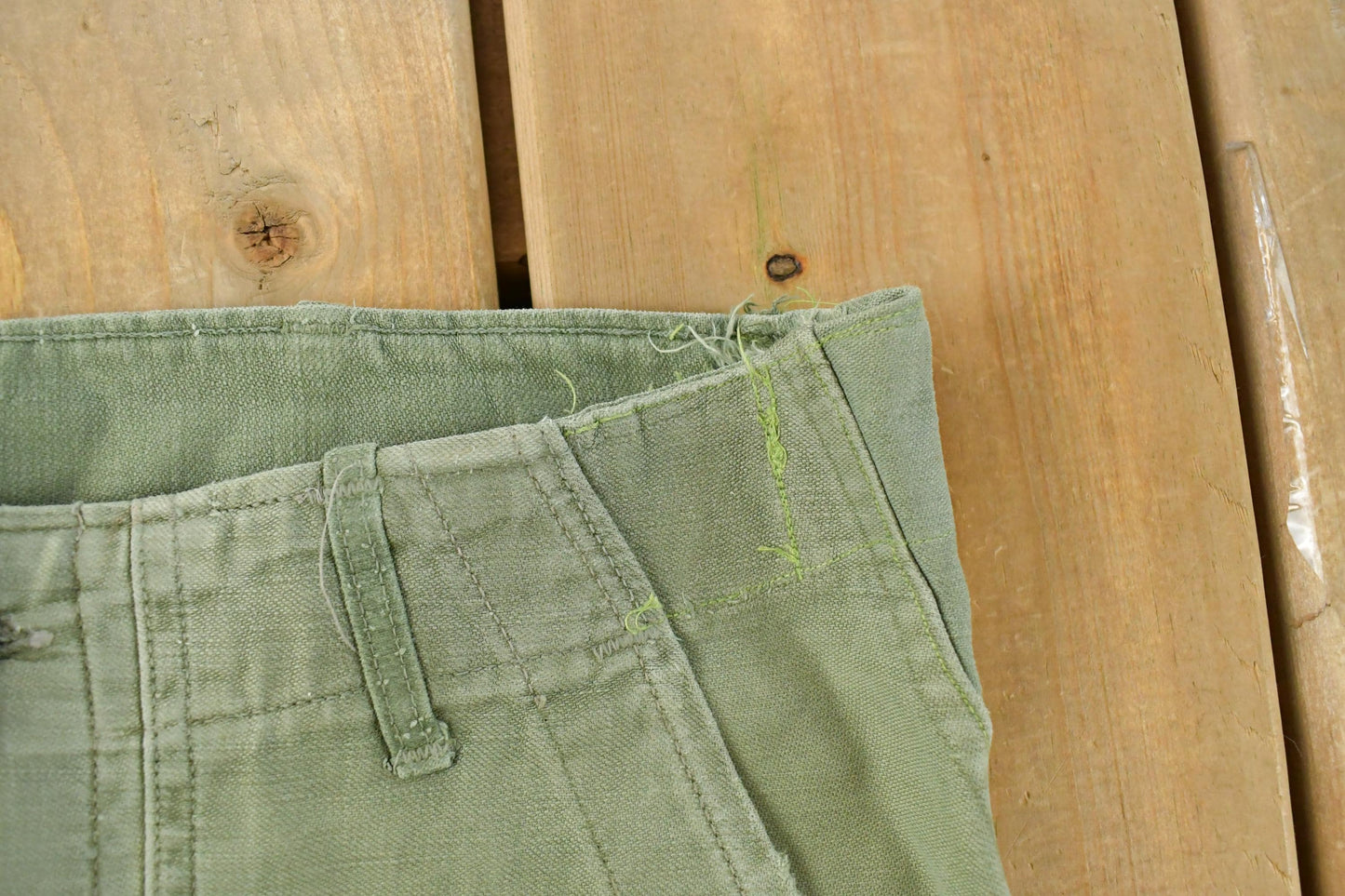 Vintage 1970s Military OG-107 Starched Sateen Fatigue Pants Men's 32 x 32