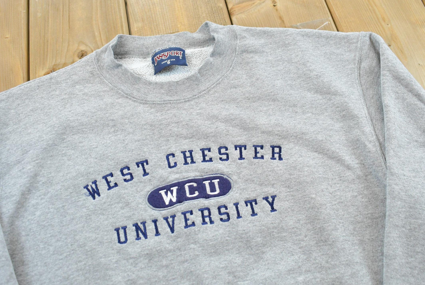 Vintage 1990s Jansport West Chester University WCU Collegiate Crewneck Sweatshirt Men's S