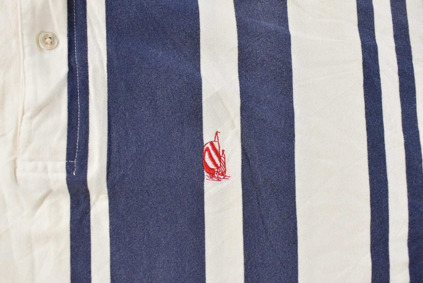 Vintage 1990s Nautica Striped Polo Shirt Men's XL