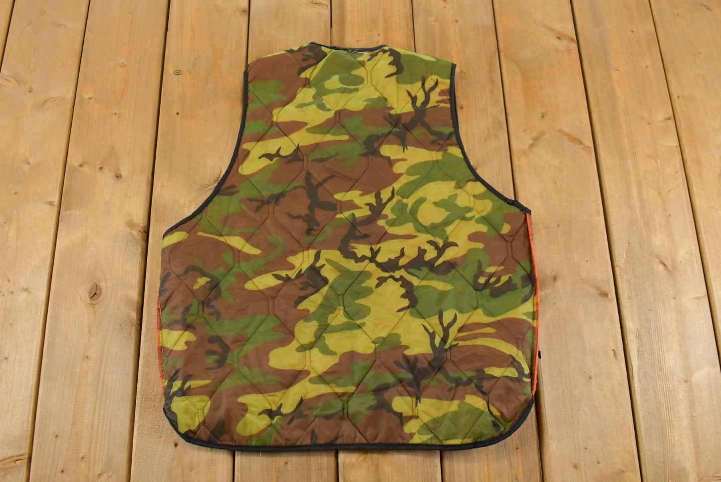 Vintage 1990s Camo Reversible Vest Hunting Jacket Men's Medium