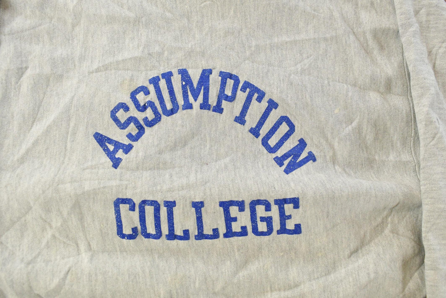 Vintage 1980s Assumption College Champion Reverse Weave Crewneck Sweatshirt Men's M