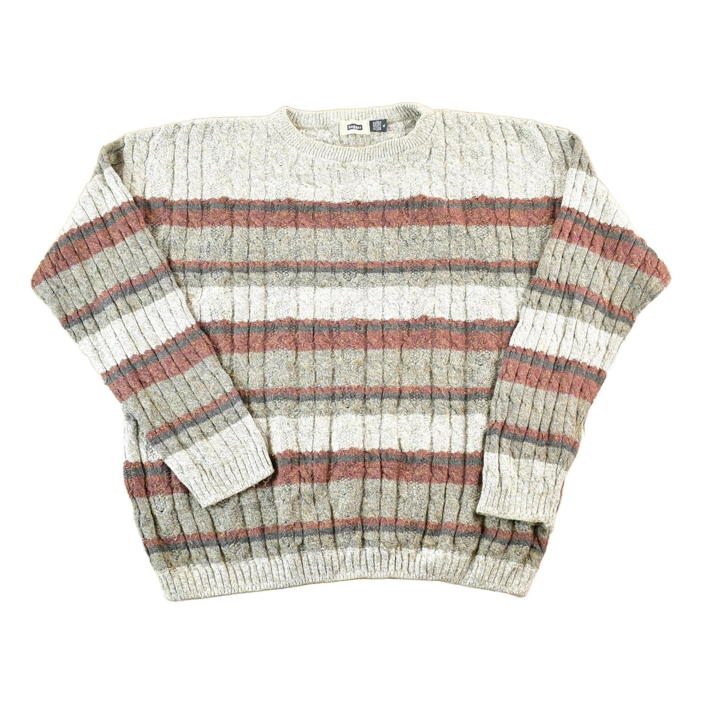 Vintage 1990s Haggar Knit Abstract Pattern Crewneck Sweater Mens XL