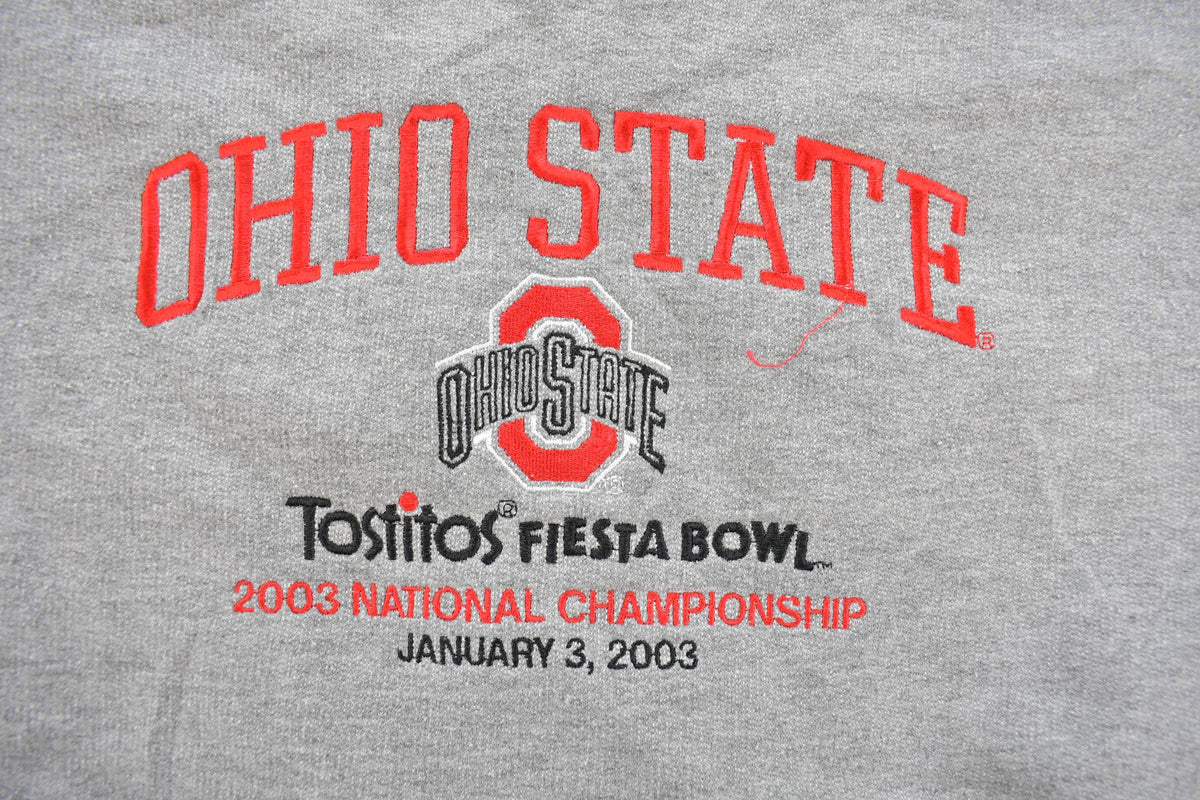 Vintage 2003 Ohio State University National Championship Collegiate Crewneck Sweatshirt Men's XL