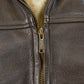 Vintage 1970s DeerWear Deer Skin Leather Bomber Jacket Made In USA Men's M
