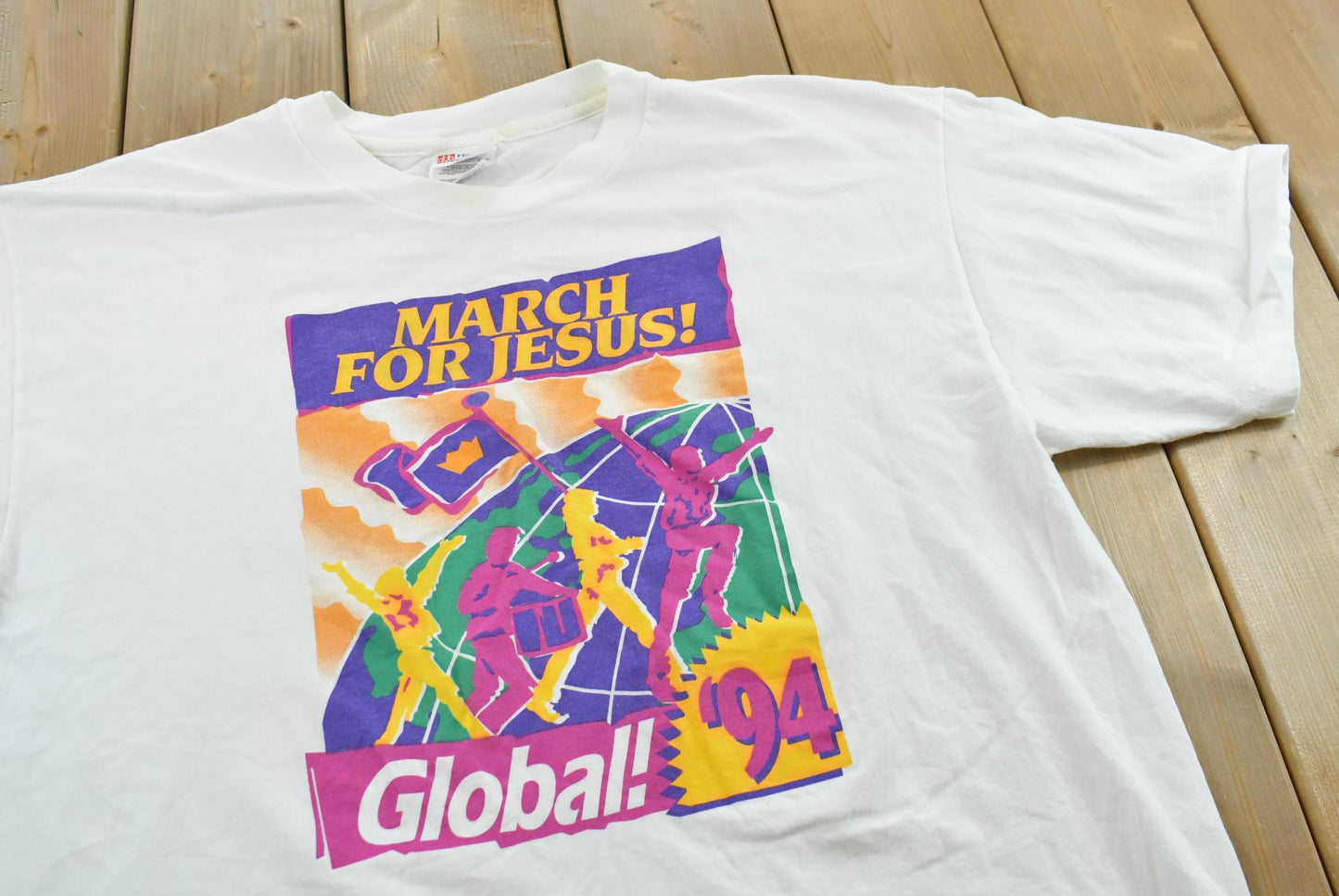 Vintage 1994 March For Jesus Graphic T-Shirt Men's XL