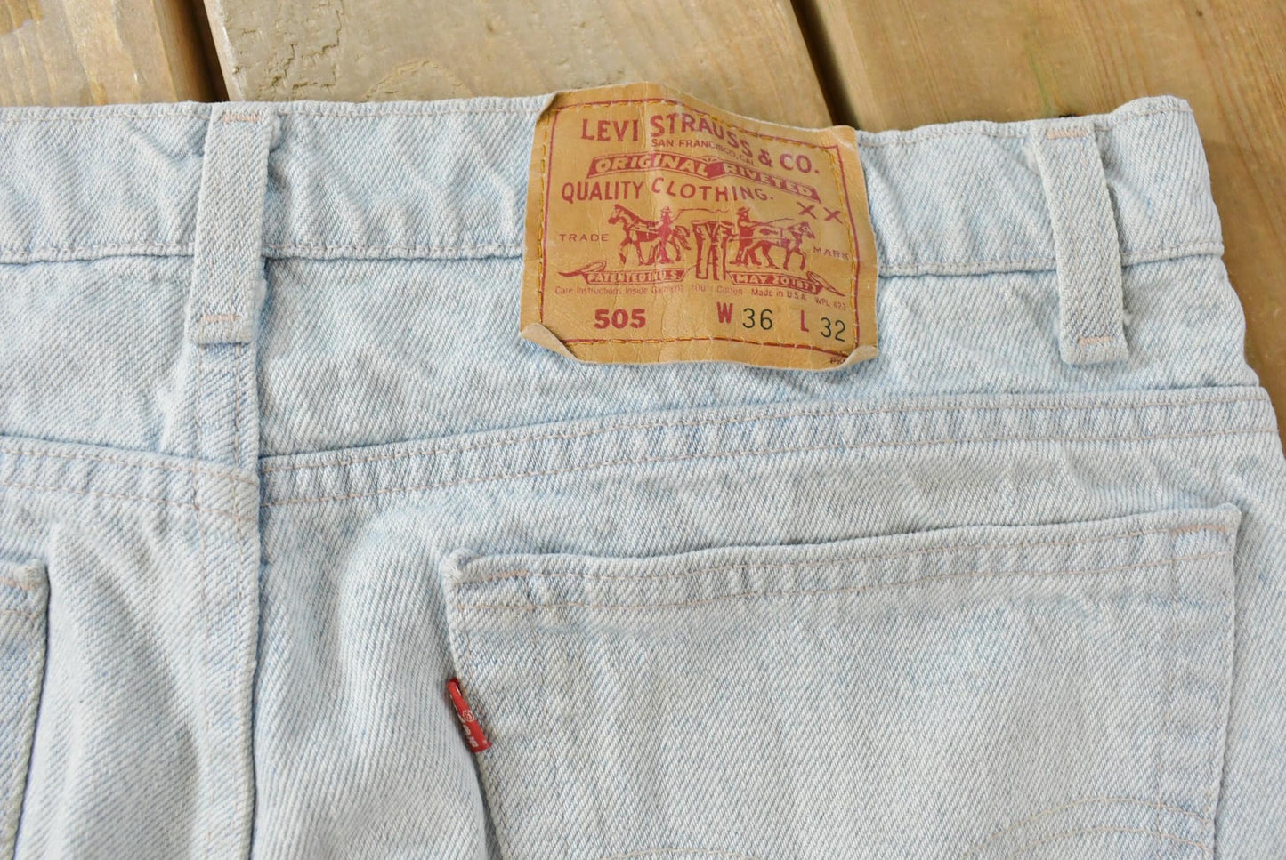Vintage 1990s Levi's 505 Regular Fit Denim Jeans Men's 34 x 32