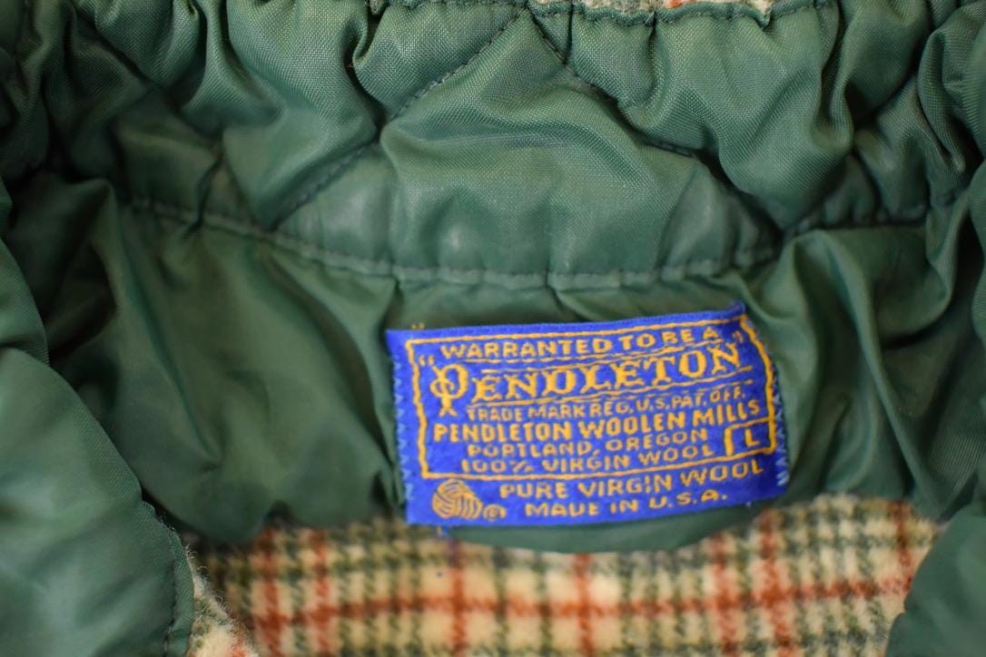 Vintage 1990s Pendleton Plaid Lined Flannel Button Up Shirt Women's S