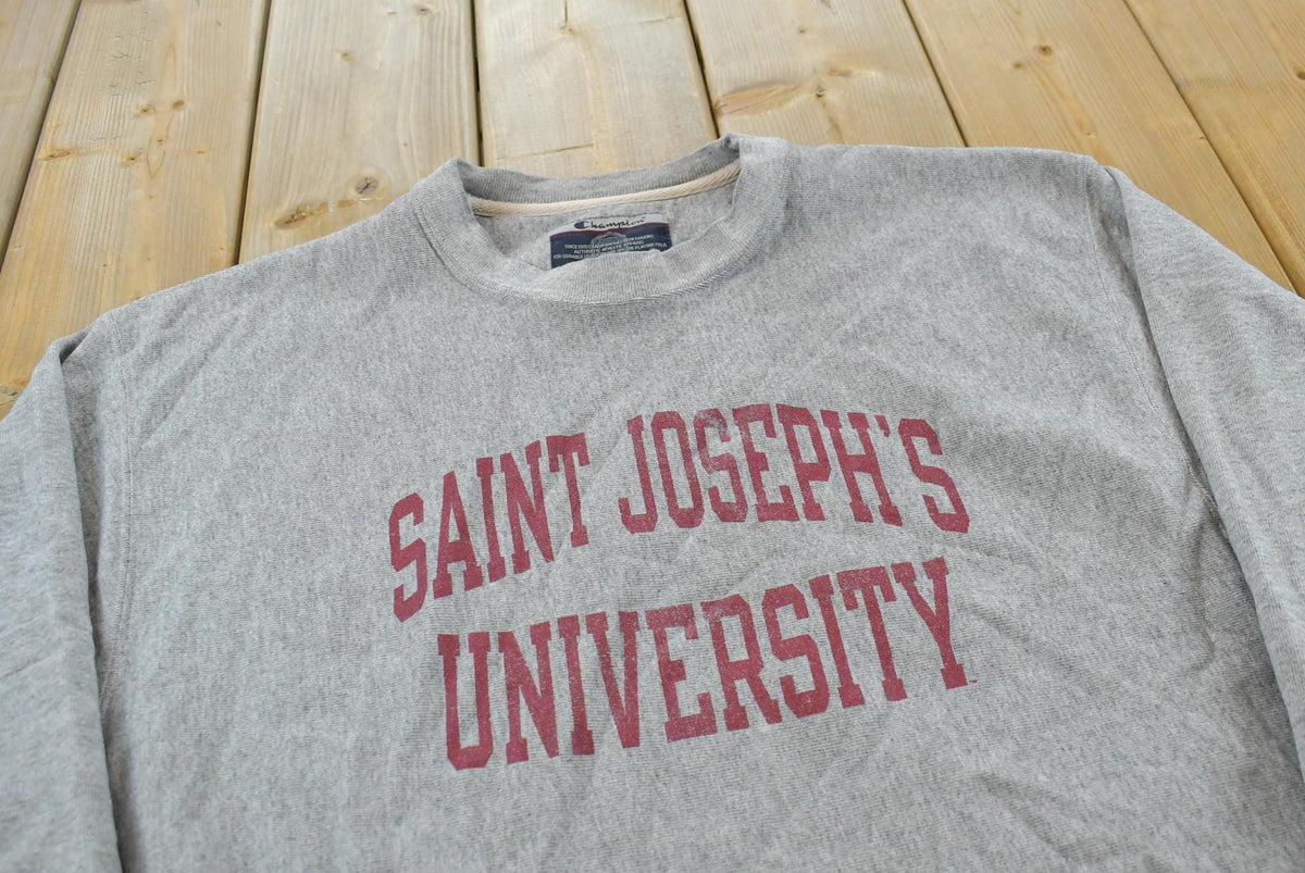 Vintage 2000s Champion Saint Joseph's University Reverse Weave Crewneck Sweatshirt Men's XL
