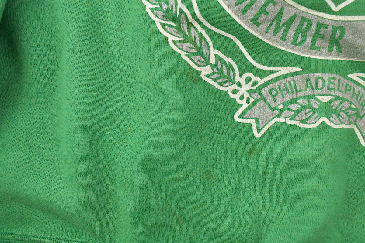 Vintage 1990s Philadelphia Eagles Kelly Green Crewneck Sweatshirt Men's XL