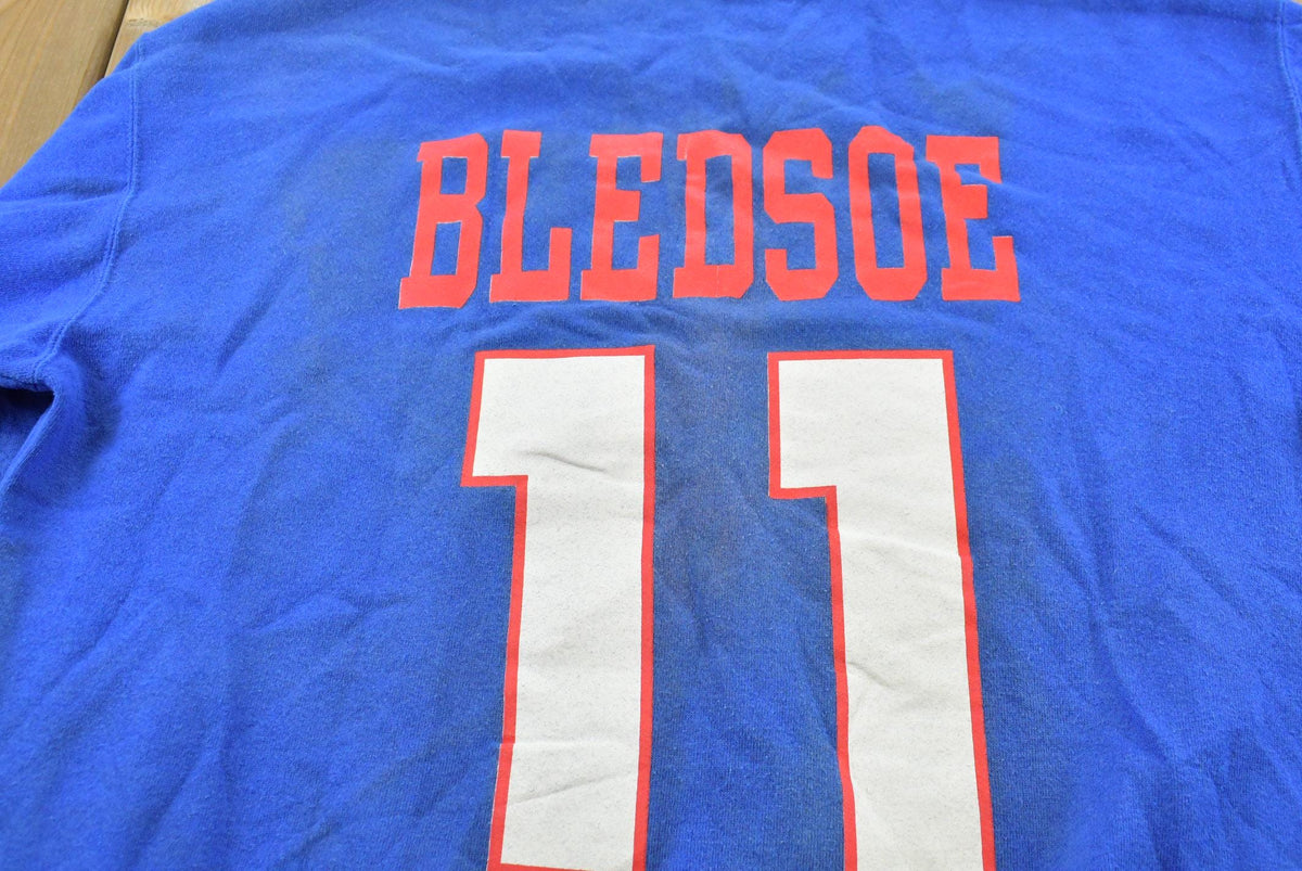 Vintage 1990s New England Patriots Drew Bledsoe #11 Crewneck Sweatshirt Men's XL