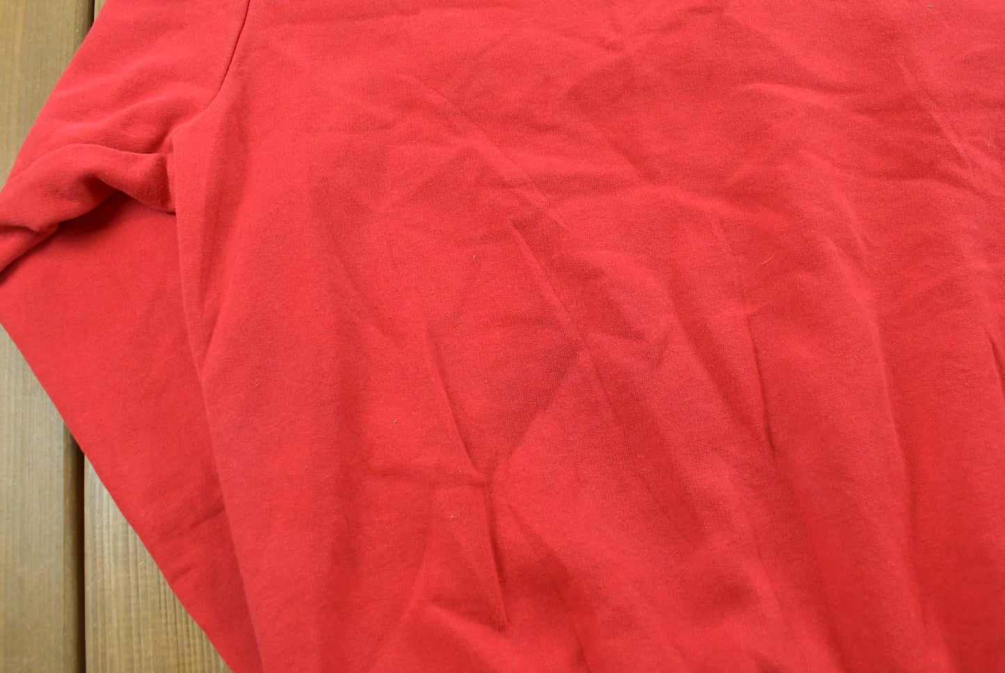 True Vintage 1970s Quarter Zip Denim Accents Collared Sweatshirt Men's XL