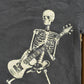 Vintage 1990's Skeleton Guitar T-Shirt Youth M