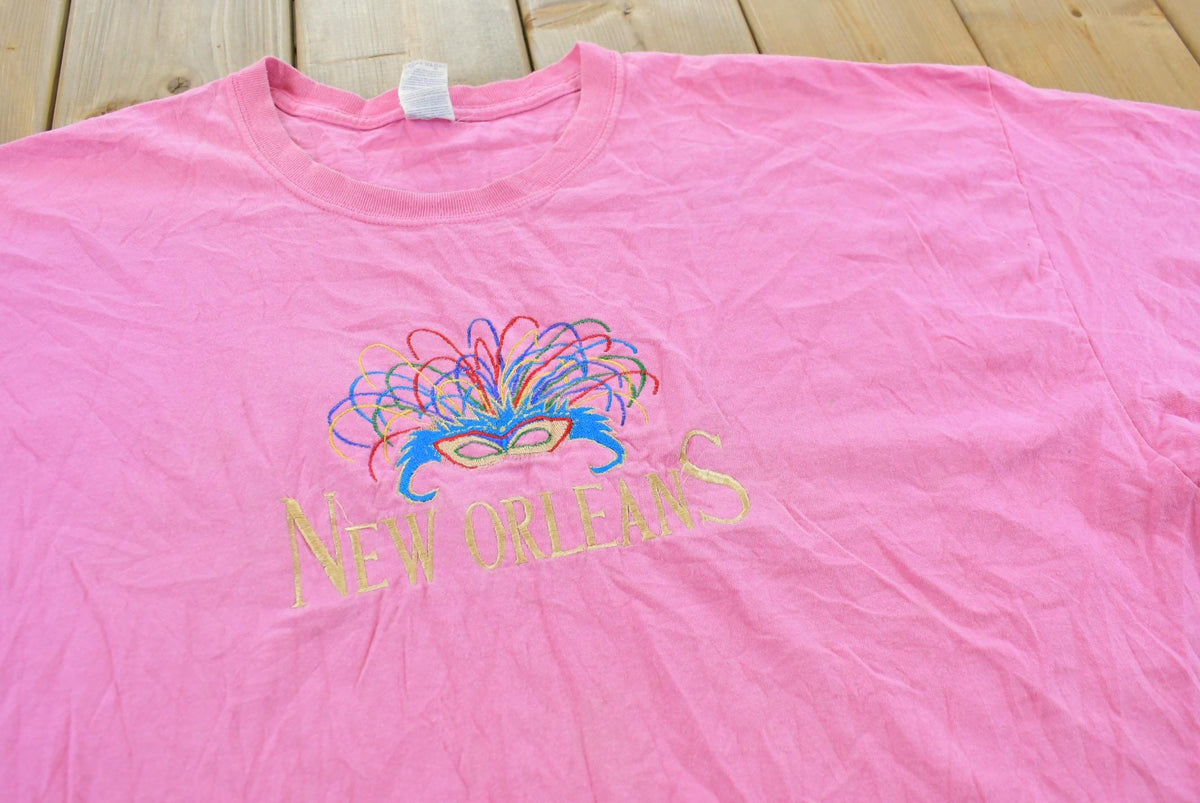 Vintage 2000s New Orleans Embroidered Souvenir T-Shirt Men's 2XL