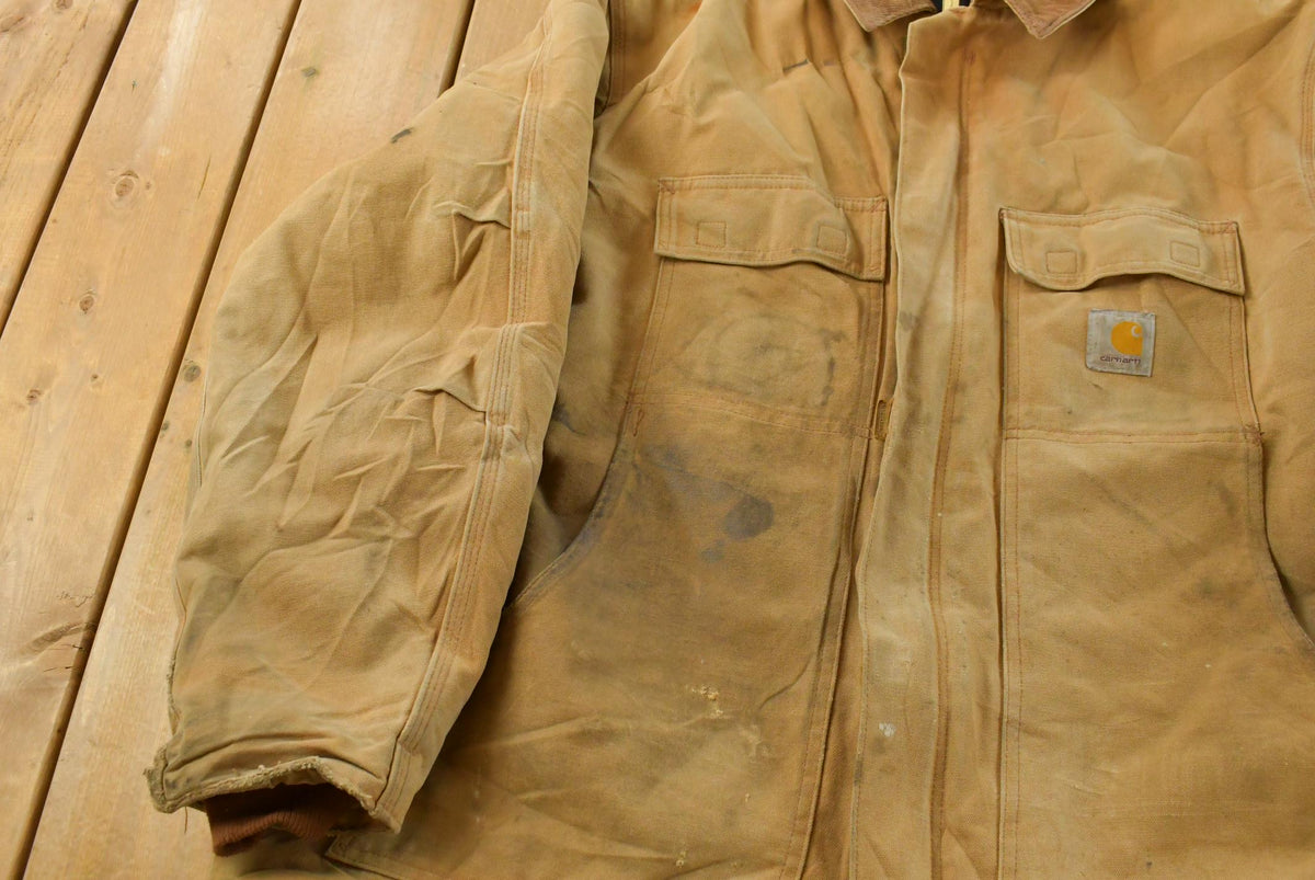 Vintage 1990s Carhartt Arctic Quilt Traditional Jacket Men's XL