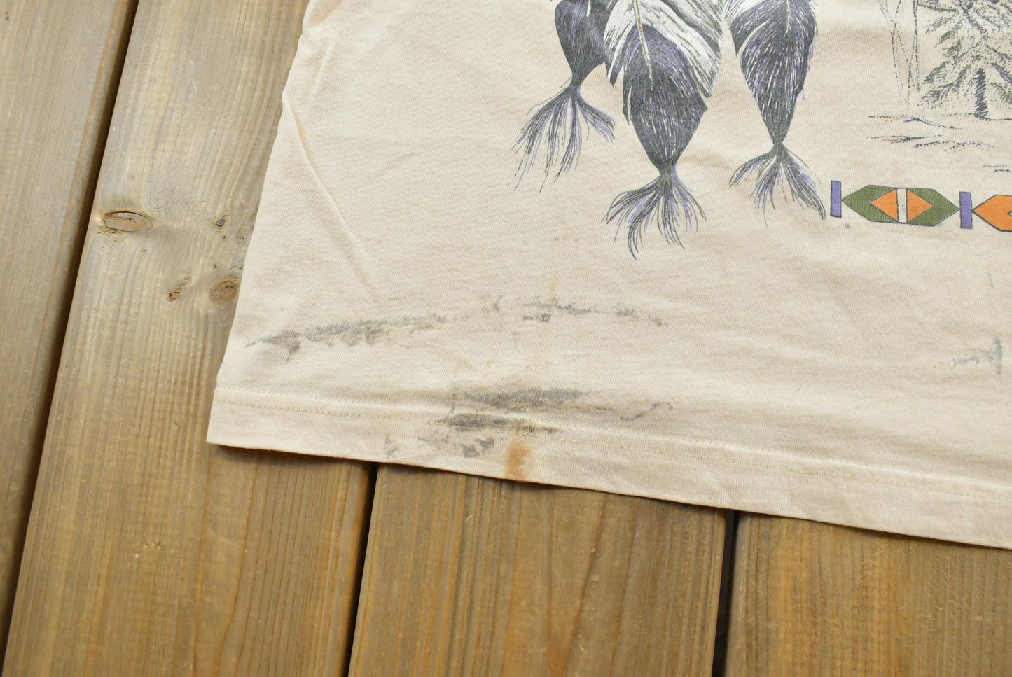 Vintage 1990s Wolf And Eagle Outdoors Tank Top T-Shirt Men's L