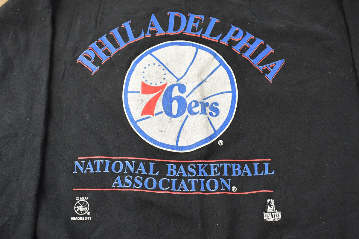 Vintage 1990s Philadelphia 76ers NBA Crewneck Sweatshirt Men's 2XL