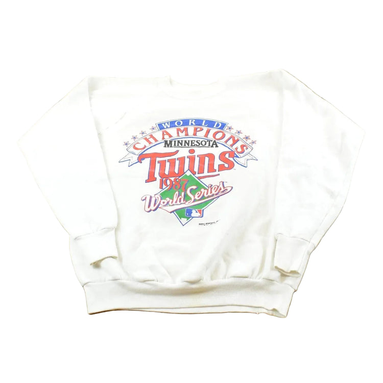 Vintage 1987 Minnesota Twins World Champions MLB Crewneck Sweatshirt Men's L