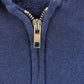 Vintage 1990s Russell Athletics Blank Navy Blue Full Zip Hoodie Sweatshirt Men's L