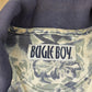 Vintage 1990s Bugle Boy Beach All Over Print Collared Polo Shirt Men's XL