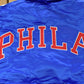 Vintage Y2K DEADSTOCK Philadelphia 76ers NBA Hardwood Classics Basketball Snap On Button Satin Jacket Mens 60 Men's 3XL