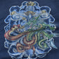 Vintage Y2K JNCO Jeans Sword Dragon Hoodie Sweatshirt Mens Large