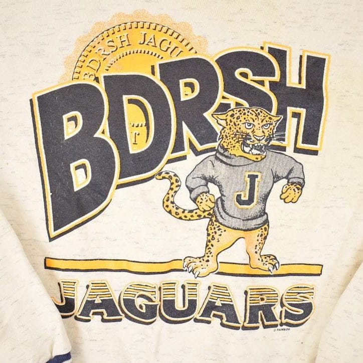 Vintage 1990s BDRSH Jaguars Cartoon University Crewneck Sweater Men's L / Made In USA / Vintage LA Loving Collegiate / 90's Sportswear from propervintagecanada