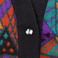 Vintage 1990s Geometric Abstract Knit Cardigan Sweater Women's L