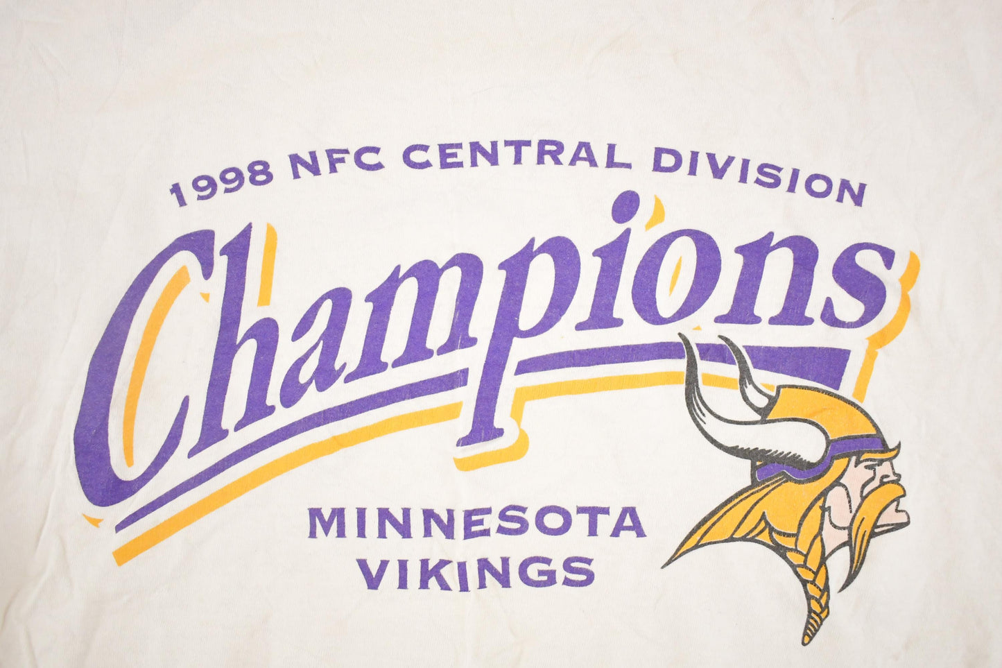 Vintage 1998 Minnesota Vikings Champions NFL T Shirt Men's L