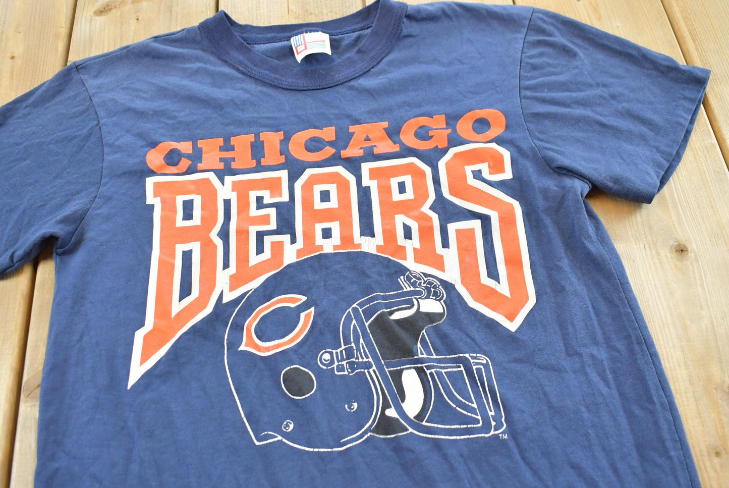 Vintage 1980s Chicago Bears Helmet T-Shirt Men's S