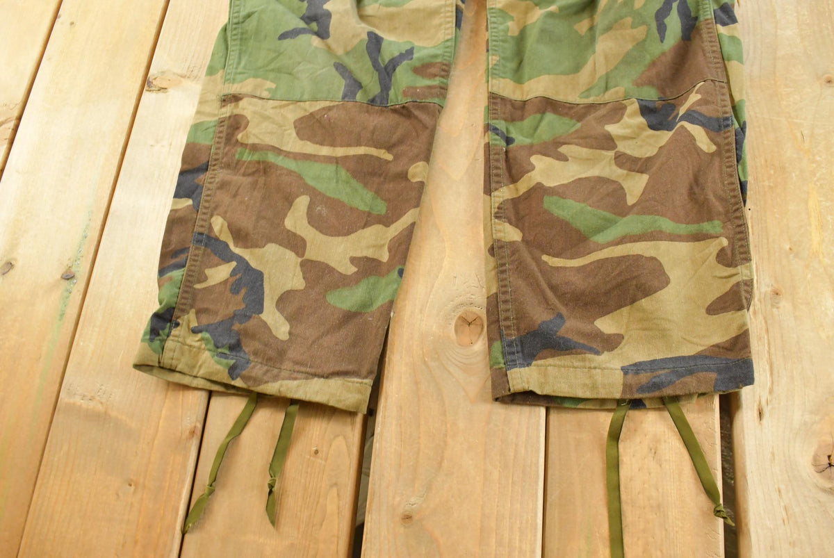 Vintage 1980s Army Woodland Camouflage Cargo Pants Men's L