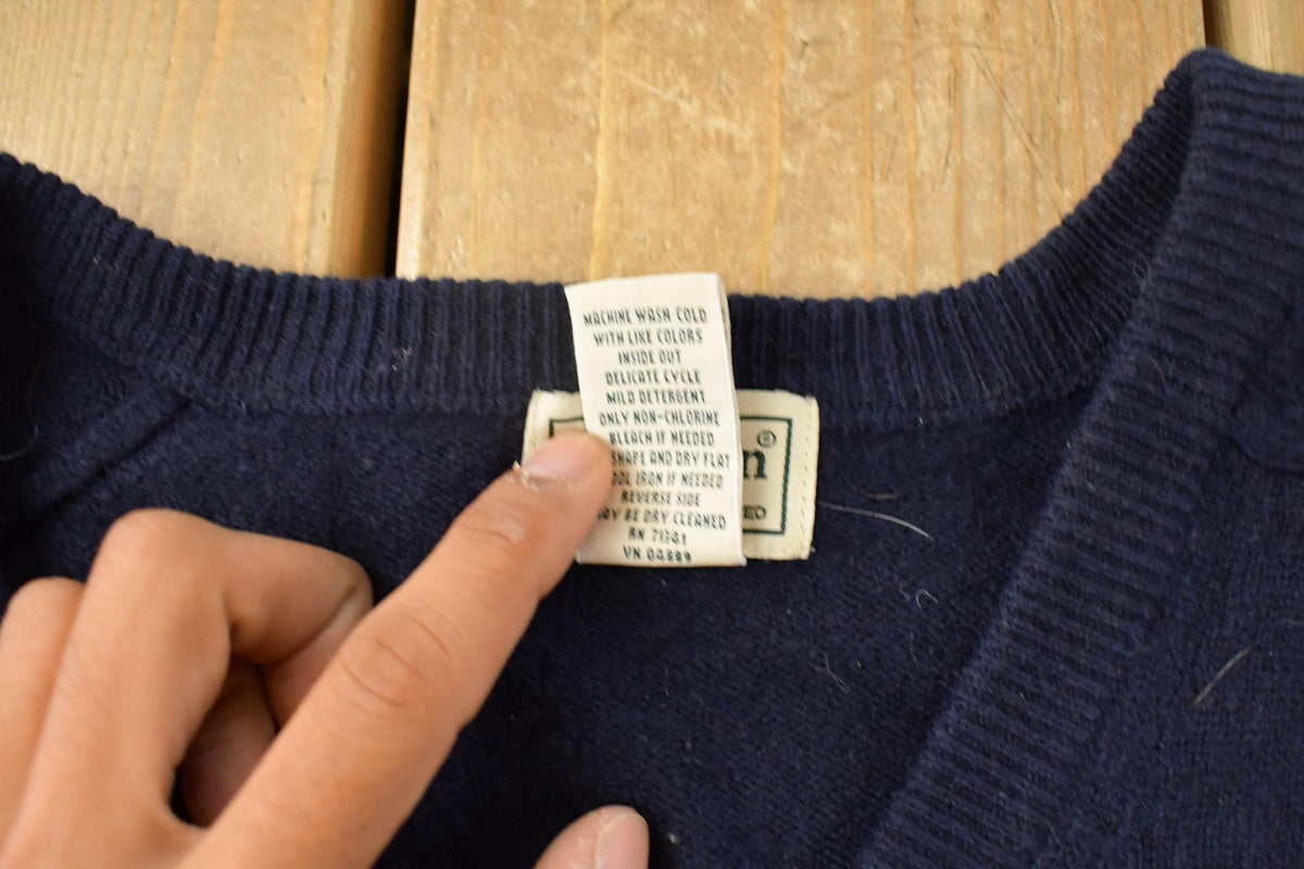 Vintage 2000s L.L. Bean Wool V Neck Knit Sweater Men's XL