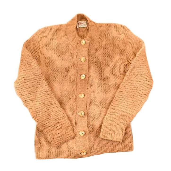 Vintage 1960s Jumblar Hand Shaped Wool Knit Cardigan Sweater Men's S