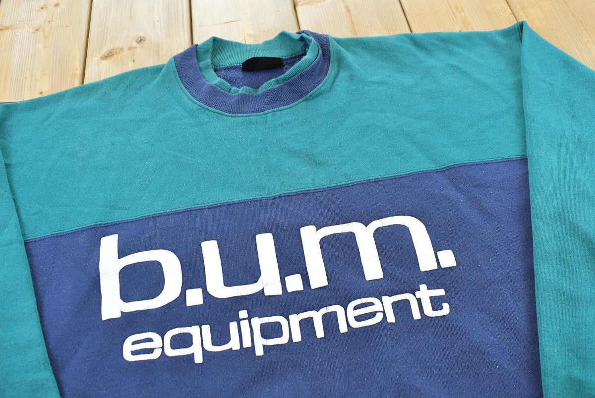 Vintage 1990s Bum Equipment Promotional Crewneck Sweatshirt Men's XL