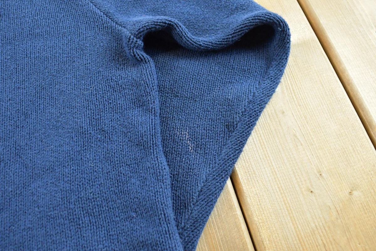 Vintage 1990s Parkhurst Cotton Acrylic Knit American Flag Sweater Men's L