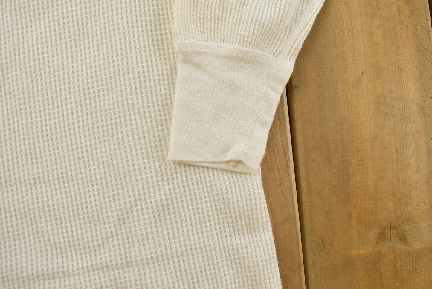 Vintage 1970s J.E. Morgan Long Johns Thermal Waffle Knit Long Sleeve Shirt Men's L