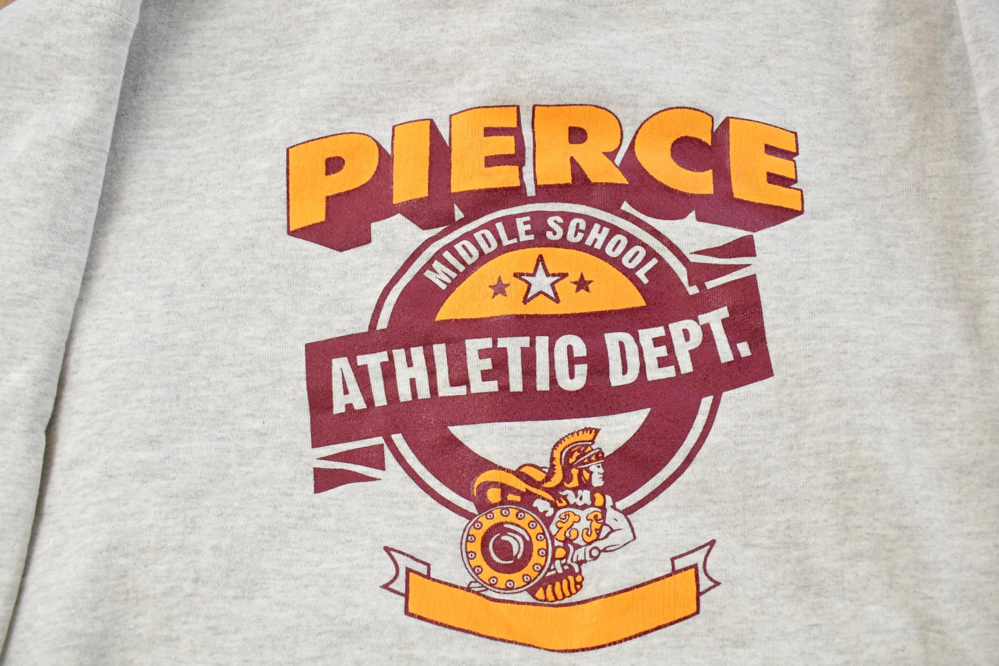 Vintage 1990s Pierce Middle School Athletic Crewneck Sweatshirt Mens M