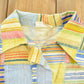 Vintage 1970s Rhoda Lee Patchwork Button Up Shirt Women's M