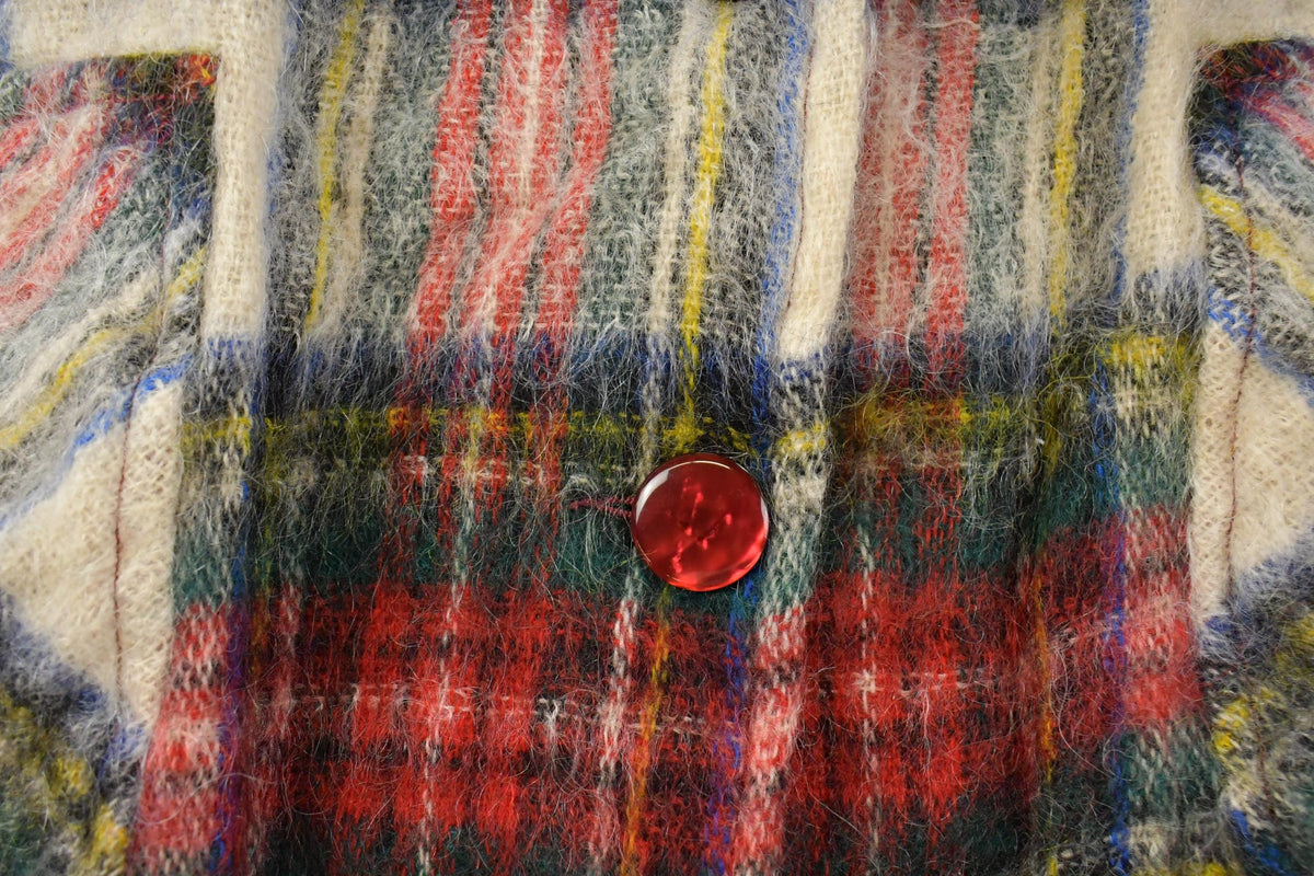 Vintage 1960s Kinswick Wool Mohair Cape Poncho Jacket Men's L