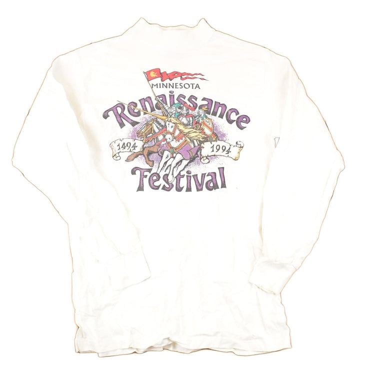 Vintage 1994 Minnesota Renaissance Festival Graphic Print Crewneck Shirt Men's M