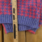 Vintage 1990s Paris Sport Club Knit Cardigan Sweater Women's S