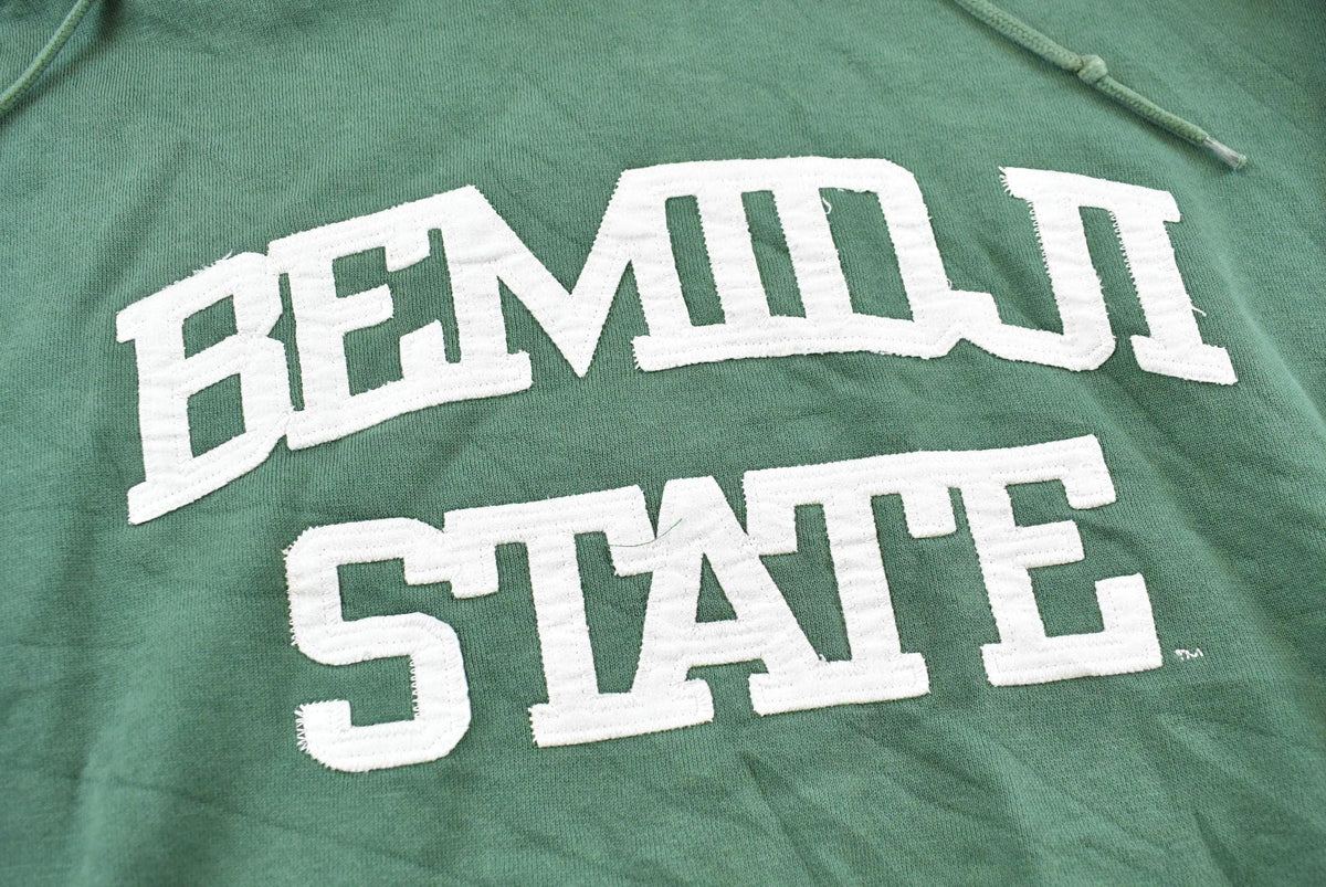 Vintage 1990s Bemidji State University Embroidered Collegiate Hoodie Sweatshirt Men's S