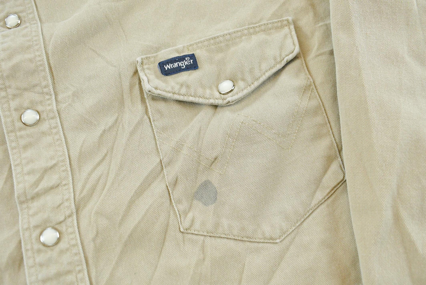 Vintage 2000s Wrangler Canvas Button Up Snaps Western Shirt Men's 2XL