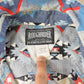 Vintage 1990s Roughrider Western Shirt Plaid Pearl Snap Short Sleeve Button Up Shirt Mens L Men's Medium