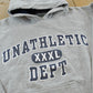 Vintage 2000s Steve And Barry's Unathletic Department Hoodie Sweater Men's L / 00's Streetwear / Y2K Basic Essential