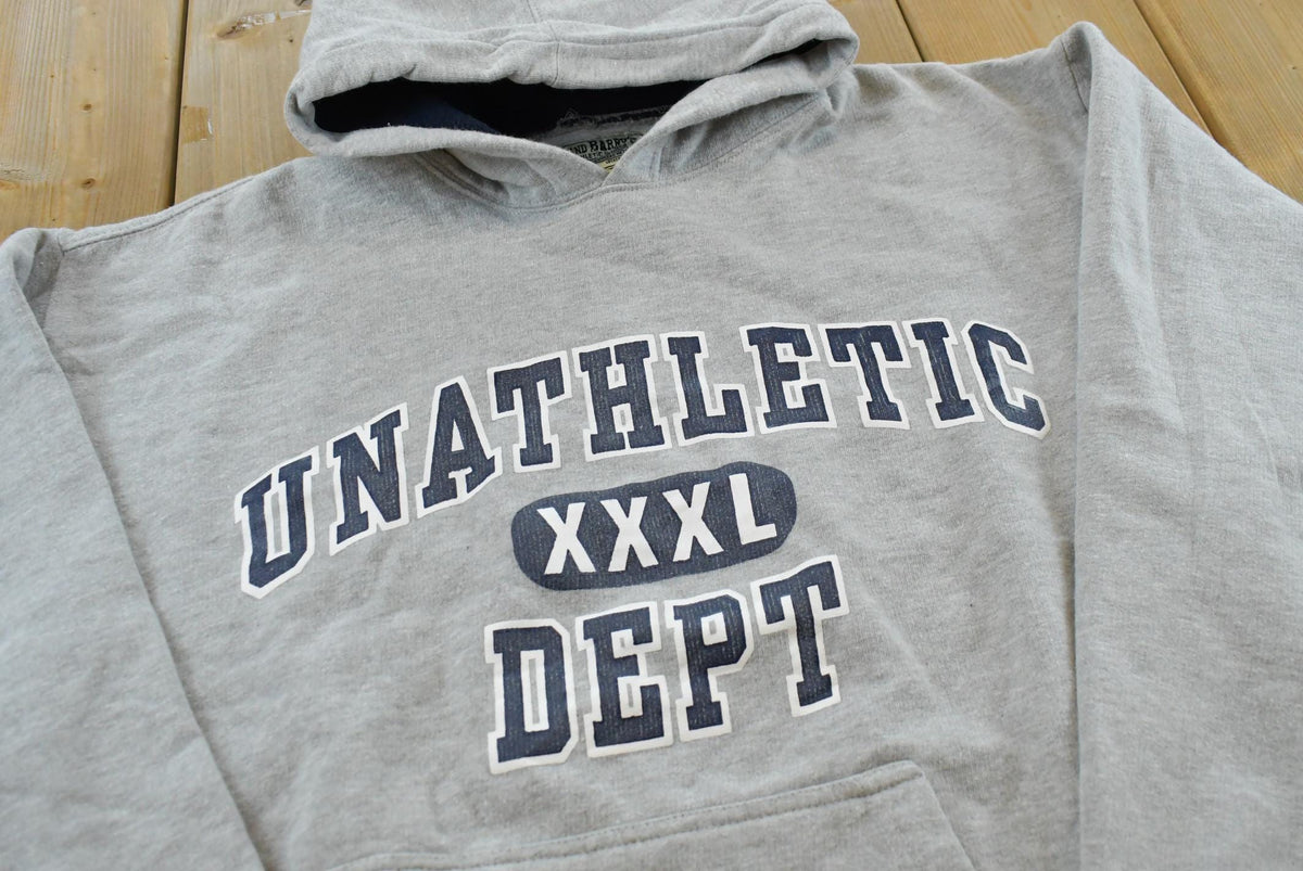 Vintage 2000s Steve And Barry's Unathletic Department Hoodie Sweater Men's L / 00's Streetwear / Y2K Basic Essential