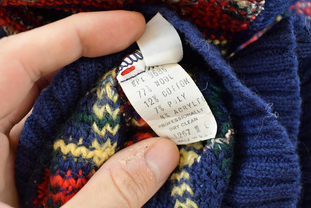 Vintage 1980s Pendleton Country Sophisticates Wool Knit Cardigan Button Up Sweater Women's M