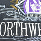 Vintage 1990s Northwestern University Wildacts Embroidered Collegiate Crewneck Sweatshirt Men's XL